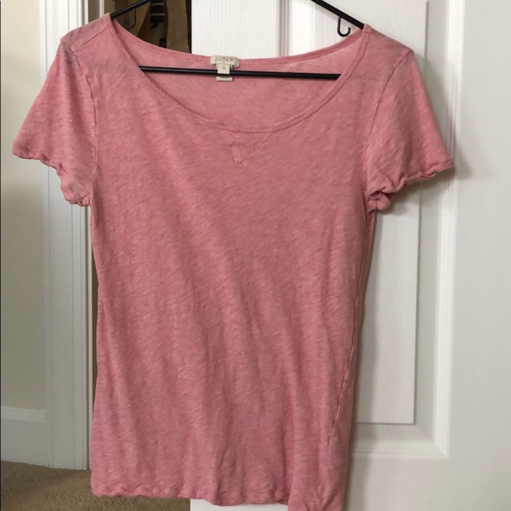 J crew pink lightweight tee shirt